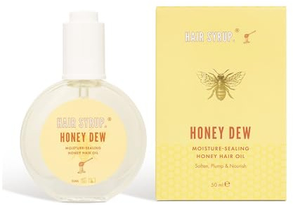Hair Syrup | Honey Dew | Hårolja utan sköljning | Återfuktar och mjukar upp håret | för torrt och tråkigt hår | vegansk och 100 % naturlig | 50 ml