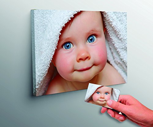 CREATIVA DIGITAL IMPRESION Y DISEÑO Cuadro Personalizado con tu Foto | 60 x 90 cm | 100% a tu Gusto | Lona y Madera | Regalo Ideal para Bodas, Cumpleaños y Aniversarios | Fabricado en España