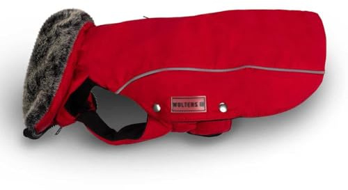 WOLTERS Winterjacke Amundsen für Dackel, Größe:46 cm, Farbe:rot