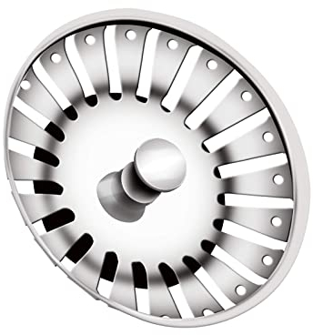 1 PC 84mm Kitchen Sink Plugs, Stainless Steel Kitchen Sink Strainer Plug Waste Stopper Sink Strainer Replacement Sink Plug Basket Strainer Sink Drain Filter for Kitchen Plugs Bathroom