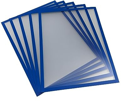Shadow Foam Porte-documents magnétique | Lot de 5 | Cadre de signalisation interne | Tailles A5, A4, A3 (Bleu, A4)