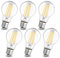 Wesome Lighting E27 LED Energieklasse A Glühbirne, 2,2W 470LM 3000K Warmweiß Leuchtmittel, A60 Filament Edison Retro Glühlampe, Ultraeffiezent Nicht Dimmbar, 6 Stück