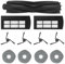 HUAYUWA Staubsaugerzubehör-Kit kompatibel mit EUFY X9 Pro / X9 Serie, Kehrroboter Staubsauger und Wischmoppreiniger Ersatzteile (1 Hauptbürste + 4 Seitenbürsten + 2 Filter + 4 Wischtücher Pad)