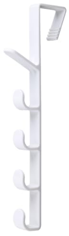 Ldabrye Crochets de porte en plastique robuste pour suspendre vêtements, manteaux, serviettes
