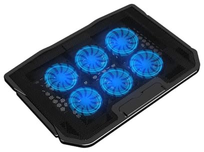 Base de refrigeración para portátil - Base de refrigeración para portátil con potente turboventilador | Dispositivo de refrigeración para portátiles para juegos, soporte estable para ventilador de
