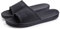 Lily Zone Men's Shower Slippers, Non-Slip Beach Pool Slide Sandals Bathroom House Shoes for Men (Black, Adult, Men, 6.5, Numeric Range, UK Footwear Size System, 7.5, Medium)