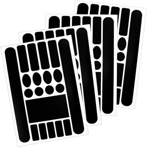 COYUN 4 Pezzi Protezione Telaio Bici Adesivi Matt Nero, Protezione Telaio Bici Adesivi, Pellicola Protettiva Telaio Bici, Adesivi Protettivi Bici, per Bici, MTB ecc