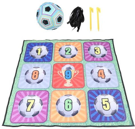 OKOVO Set da Gioco per Pallone da Calcio per Ragazzi, Pratica di Calcio Preciso con Gancio e Anello, Lancio della Palla, Gioco da Obiettivo per Interni ed Esterni