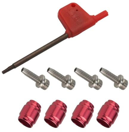 Kaeltsyn Juego de 4 accesorios de conexión de cabezal de aguja de aceite de inserción rápida para bicicletas de freno de disco hidráulico, manguera, kits de conexión de bicicletas