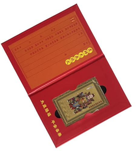 Tarjeta de Prosperidad de Año Nuevo Chino - Recuerdo de Cobre | Tarjeta De Protección De Ann - Para Bolso Viaje Familia Decoración Hogar Celebración y
