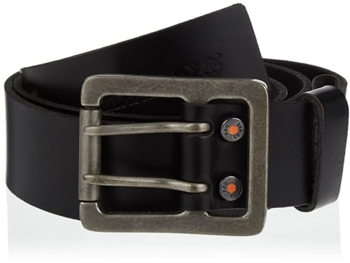 Timberland PRO Herren 40mm Workwear Work Leather Belt Gürtel, Schwarz/Roller Buckley, 46