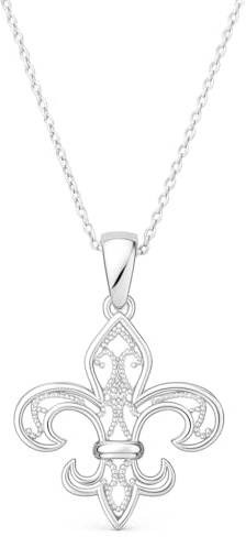 TALISMAN JEWELLERY Colgante Flor de Lis Plata de Ley 925