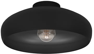 EGLO taklampa Mogano, 1-flammig taklampa industriell, tillverkad av metall