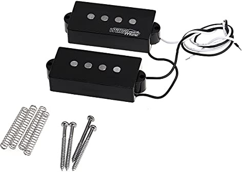 Wilkinson M-serie WOPB Variabel Gauss Alnico 5 Precision Bass Humbucker Pickups Vintage Tone Set för 4-strängad PB Style Elbas, Svart