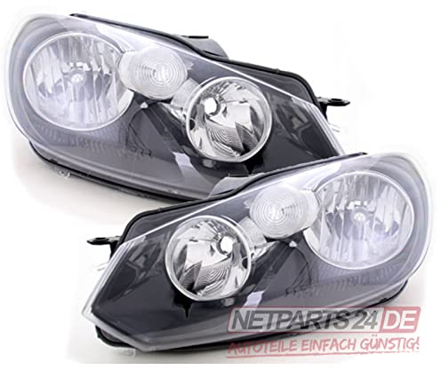 Johns, Scheinwerfer Satz passend für VW Golf Scheinwerfer 6 5KI ab 10/2008- als Satz Set H7 / H15 li+re