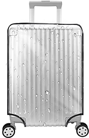 JSMTKJ Transparente Kofferabdeckung, 28 Zoll PVC-Kofferabdeckungen Gepäck Kofferabdeckung Kofferschutzhülle Transparent Schutzhülle Wasserdicht Waschbar Kratzschutz für Reisegepäck Fall