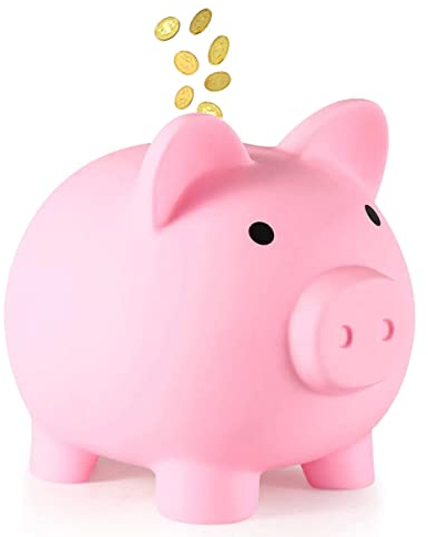 Piggy bank, money banks,small change piggy bank, cute accessories,Best gift for your family and friends (Pink)