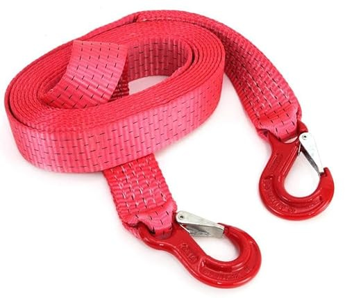 PAS-KAM 02013 Abschleppseil 7.5 tonnen 5 Meter mit Haken Abschleppgurt LKW Wohnmobile