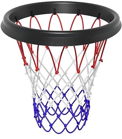 Renywosi Ersatz Für Basketballkorbnetz - TPU-Basketballnetzrahmen Abnehmbar, Allwetter-tragbares Basketballnetz, Passend Für Felgen In Standardgröße Im Innen- Und Außenbereich