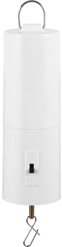 Milisten Moteur de carillon éolien - Moteur à batterie durable - Accessoire de vent - Moteur vibrant - Tracteur de pelouse - Moteur pour carillons éoliens - Appareil ménager - Plastique - Blanc