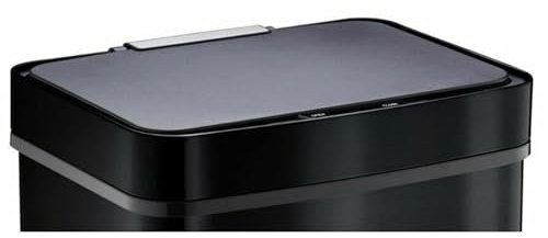 KITCHEN MOVE Couvercle Poubelle De Cuisine Automatique Tri Sélectif Double Compartiment 75l NARVIK Noir brillant