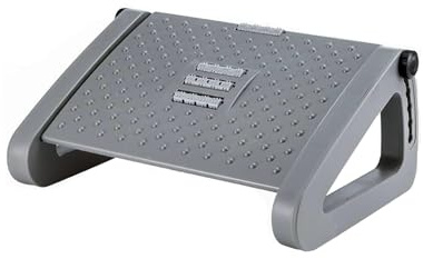 Hmseng Foot Rest Under Desk, Adjustable Height/Angle Ergonomic Foot Stool with Large Roller Massager Function, for Improved Posture/Pressure Relief/Straightening The Hunchback, Home, Office-D -Gray