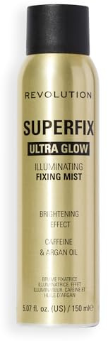 Revolution Superfix Glow Fixing Mist, Spray Fixateur Éclat, Finition Lumineuse Longue Tenue, Vegan & Cruelty-Free, 150ml