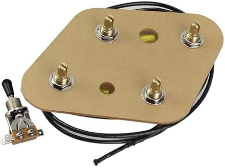 Gitarr Ledningssele Set 2T2V Förkopplad Kabelhärva För Gitarr 500K Potensiometer