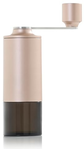 AdHoc Moro Macinacaffè manuale, macina caffè in ceramica con grana regolabile, facile da riempire, moderno e compatto, rame