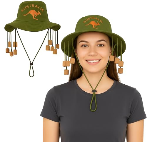 HiFEN® Unisex Adult Australian Cork Hat Fancy Dress Wear Perfect for any Aussie-themed event
