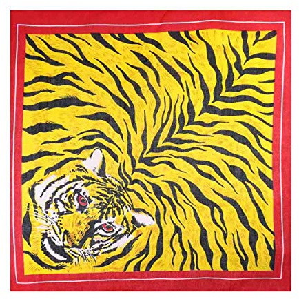 Basic Sense Cotton Bandana Bandanna Head Scarf for Men & Women Biker | Skull, flame and paisley prints in 100% cotton, 53 x 53 cm. Wear as a headband, neckerchief, wristband or face cover