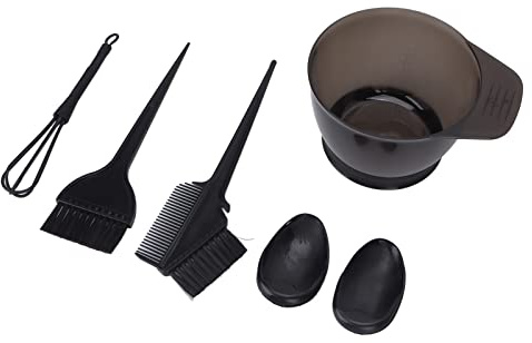 Topiky Kit Tintura Per Capelli, Kit Colorazione Capelli Professionale Per Salone Di Casa 6 Pezzi Con Ciotola Per Tinta, Pennello Per Tintura, Copri Orecchie, Strumento Per Miscelare, Set Per Per La