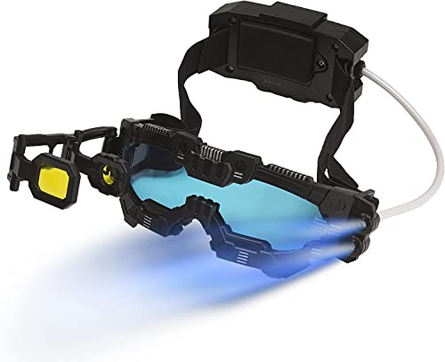 SpyX - Night Mission Goggles For Kids - Goggles Allow Vision Upto 25ft In The Dark For Fun Spy Missions - Includes Flip-Out Scope, Headset And Twin Light Beams, 6+ Years