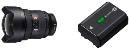 Sony SEL1224GM - Objetivo Ultra Gran Angular (12-24 mm, F2.8, Formato Completo & Paquete de baterías Recargables de la Serie Z NPFZ100.CE - Negro
