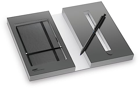 LAMY Set Multifunktionsschreibgerät 3 in 1 im Lack-Finish paper Notizbuch DIN A6 Softcover schwarz - inkl. Geschenkverpackung