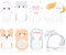 Ouligay 240 Blatt Tiere Haftnotizen Selbstklebende Niedliche Haftnotizzettel Cartoon Haftnotizen Tier Klein Animal Sticky Notes für Kinder Geschenke Studenten Büro Schule Zuhause
