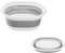 HZYUEKUN 4~5 L Collapsible Washing Up Bowl,Foldable Basin,Portable Multipurpose Water Storage Basin, Ideal Space Saving Washtub, Storage Container for Kitchen Travel Camping Motorhome Outdoor(Grey,M)