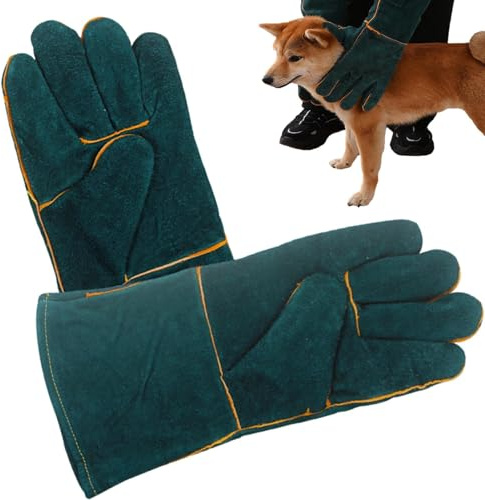 Gants de Manipulation d'animaux - Gants résistants à la Morsure, de toilettage pour Animaux de Compagnie | Gologue de Service de Formation de Protection, équipement de sécurité Lourd