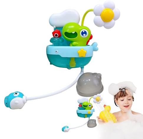 WJnflQN Cabezal de ducha para bebé - Cabeza de ducha para bebé de dinosaurio | Juguete portátil para el fregadero divertido para el hogar, verano, baño divertido
