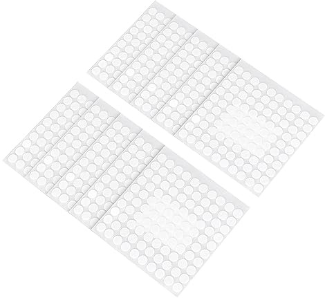 Haofy Ruban Adhésif Double Face en Mousse à Points Ronds, 1000 Pièces, Blanc, Diamètre 10mm, Fort pour L'artisanat
