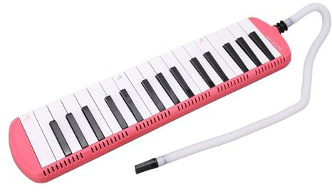 Karlak 32-tangenters Bärbart Melodicainstrument för Nybörjare Musikutbildning, Lättviktsdesign för Alla åldrar, blå (Rosa)