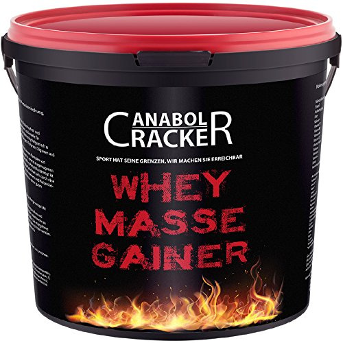 Whey Masse Gainer, Eiweisspulver Proteinshake, 3000g Eimer, Erdbeere, Toffi oder Vanille Geschmack, Sonderangebot (Vanille)