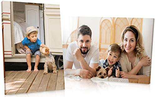 Panther Print Personalised Canvas Prints | Beautiful Photos on Canvas of Family and Pets | Framed Custom Photo, Print Gifts for Special Occasions 31x20cm (12x8in)