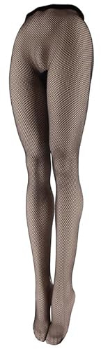Franzoni Collant Rete Ballerina, Microrete Classica Elasticizzata, Super Resistente, Anche per Esibizioni - Made in Italy (1-2, Nero)