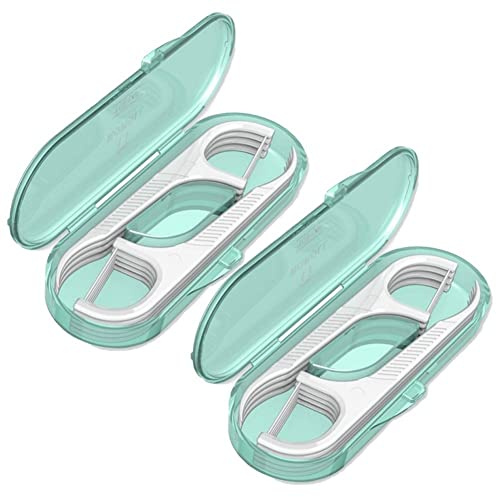 Hrippy Bâtons de Cure-Dents 2 boîtes étui de Fil Dentaire Portable sélectionne Les Outils de Nettoyage Oral des Dents avec Rangement pour Le Voyage