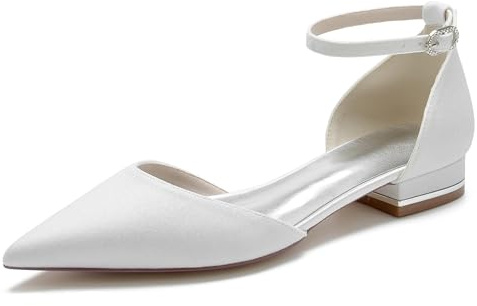 MINITOO Scarpe basse da sposa da ragazza da donna con glitter glitter scarpe da sera MY203