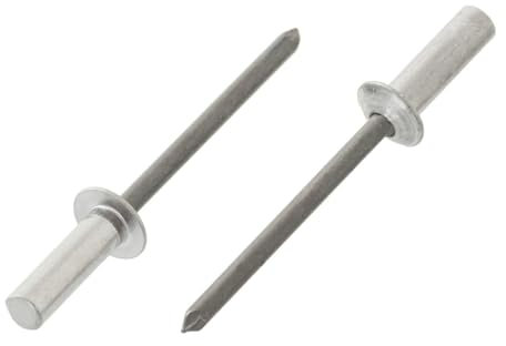 4.8mm x 12.5mm Aluminum-Steel Sealed Blind Pop Rivets Dome Head Alu/St ISO 15973 (Pack of 20) B08C