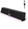 SOULION R80 PC Lautsprecher, USB-betrieben Computer Lautsprecher, Bluetooth PC Soundbar mit LCD Digitaluhr, Bunte Lichter Boxen für Desktop, Laptop, Tablets, Smartphone
