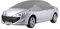 CARTREND Auto Halbgarage Reflex S, schnelle Montage durch elastische Bänder, Winter- und sommerfest, Wasserabweisende Oberfläche, UV-beständiges Polyester, waschbare Abdeckplane, Größe S