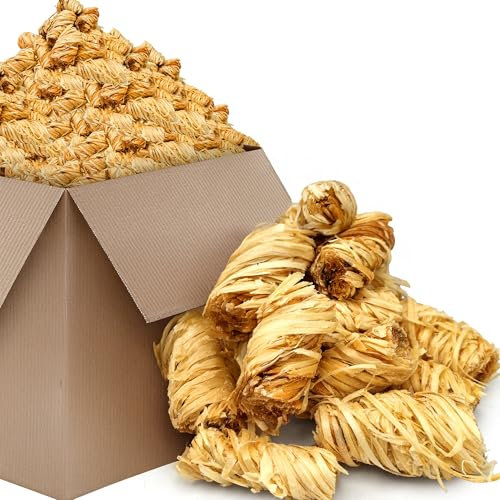 Lot de 75 allume-feu écologiques en laine de bois pour cheminée, poêle à bois et barbecue, aide à l'allumage avec cire, naturels, sans fumée et durables, pour poêle à fusée, four d'atelier, four